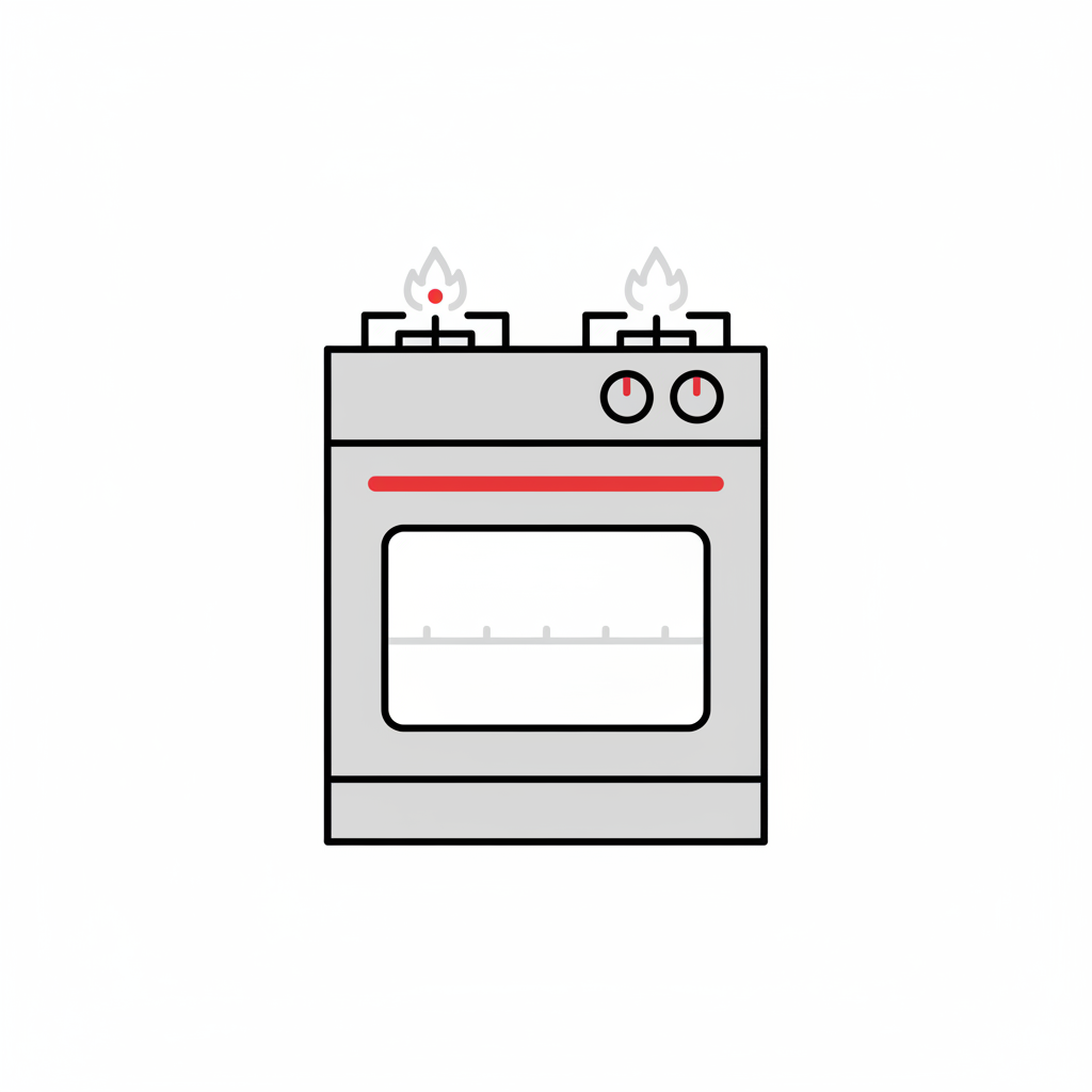 Dual fuel range icon