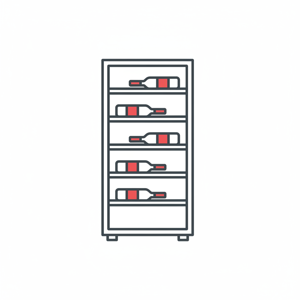 Wine refrigerator icon